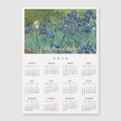 Irises Flowers Vincent Van Gogh 2026 Calendar Card (正面)