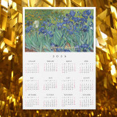 Irises Flowers Vincent Van Gogh 2026 Calendar Card