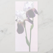 Irises in Love メニュー (裏面)