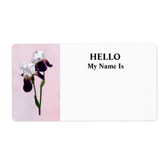 Irises in Love ラベル (正面)