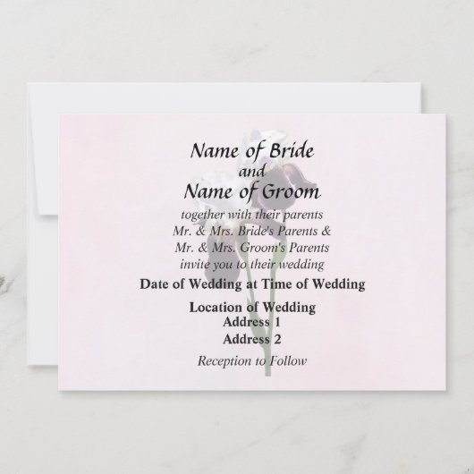 Irises in Love 招待状 (正面)