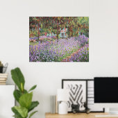 Irises in Monet's Garden ポスター (ホームオフィス)