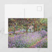 Irises in Monet's Garden ポストカード (正面/裏面)