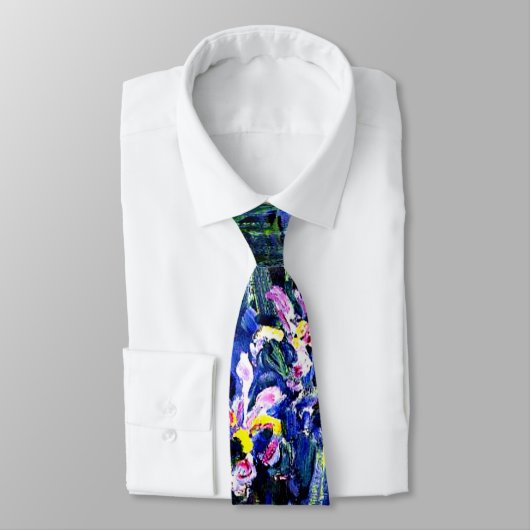 Irises, painting by Claude Monet, ネクタイ (タイ)