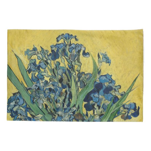  Irises - Vincent van Gogh Fine Art 枕カバー (裏面)