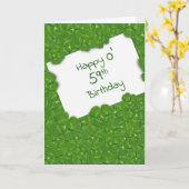Irish 59th Birthday and Shamrocks カード (黄色い花)