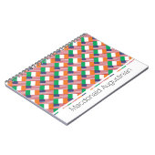 IRISH-AMERICAN Add Name カスタム Notebook Journal ノートブック (左側)