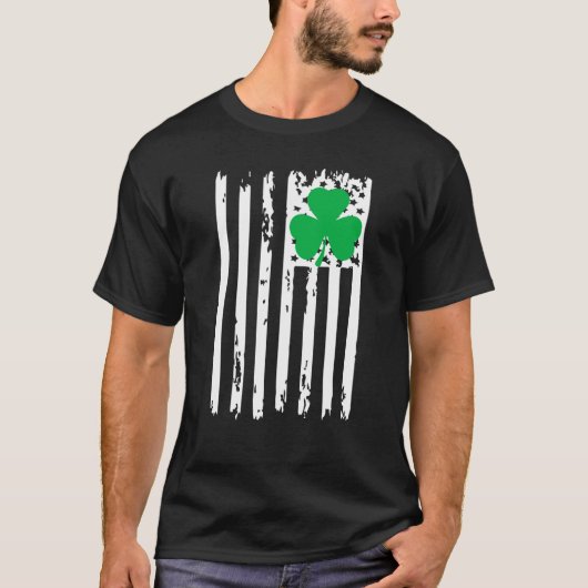 Irish American Flag Cool St Patricks Day Celebrati Tシャツ (正面)