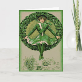 Irish+American+Flag+Harp+of+Erin+Shamrock カード