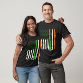 Irish American Flag Ireland Flag Ireland Shamrock  Tシャツ (ユニセックス)