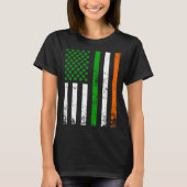 Irish American Flag Ireland Flag  St Patrick s Day Tシャツ (正面)