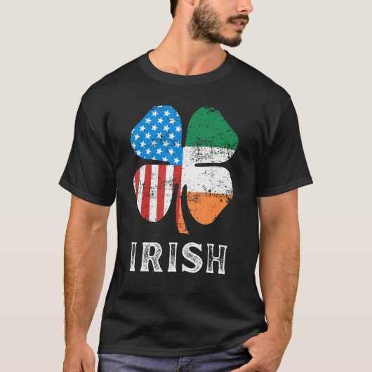 Irish American Flag Ireland Flag ST PATRICKS DAY 2 Tシャツ (正面)