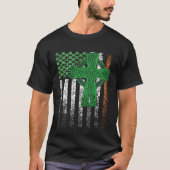 Irish American Flag Ireland Flag St Patricks Day C Tシャツ (正面)