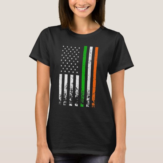 Irish American Flag Ireland Flag ST PATRICKS DAY G Tシャツ (正面)