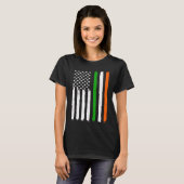 Irish American Flag Ireland Flag ST PATRICK'S DAY  Tシャツ (正面フル)
