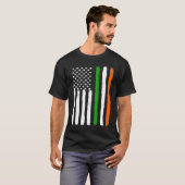 Irish American Flag Ireland Flag ST PATRICK'S DAY  Tシャツ (正面フル)