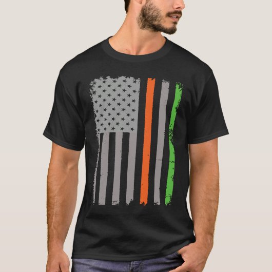 Irish American Flag Tシャツ (正面)
