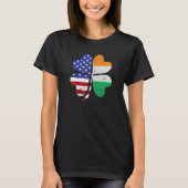 Irish American Ireland Flag ST PATRICKS DAY Lucky  Tシャツ (正面)