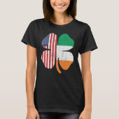 Irish American Shamrock Design Outfit St. Patrick' Tシャツ (正面)