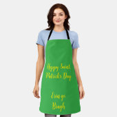Irish Apron Saint Patrick's Day エプロン (着用した状態)