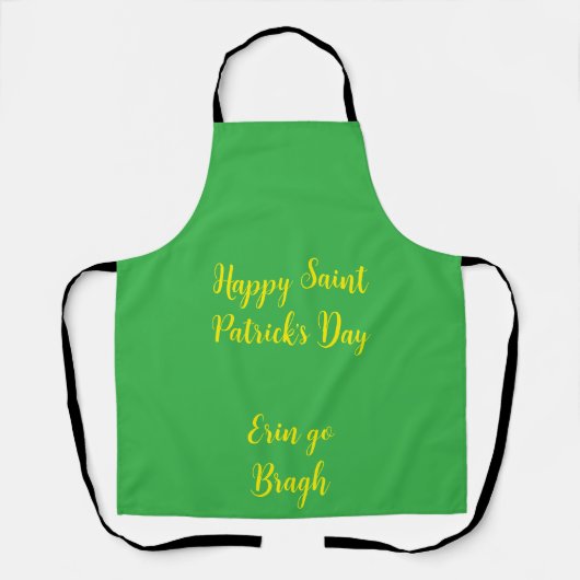 Irish Apron Saint Patrick's Day エプロン (正面)