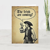 Irish Are Coming Announcement Card カード (正面)