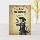 Irish Are Coming Announcement Card カード (黄色い花)