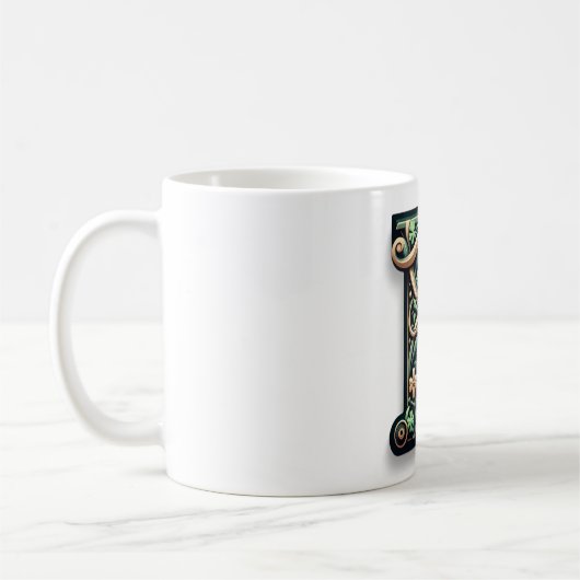 Irish B Monogram Mug コーヒーマグカップ (左)