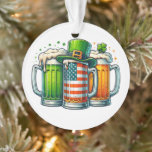 Irish Beer Ireland St Patricks Day Drinking Party オーナメント<br><div class="desc">Irish Beer Ireland St Patricks Day Drinking Party</div>