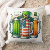 Irish Beer Ireland St Patricks Day Drinking Party クッション (ブランケット)