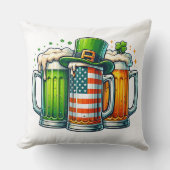 Irish Beer Ireland St Patricks Day Drinking Party クッション (正面)