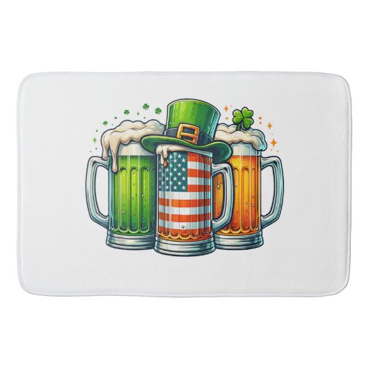 Irish Beer Ireland St Patricks Day Drinking Party バスマット (正面)