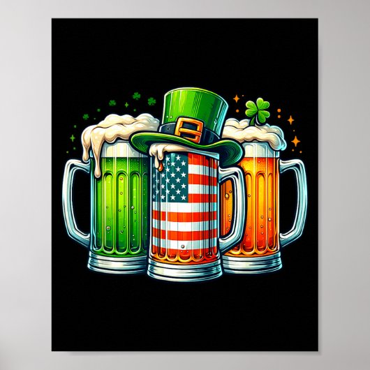 Irish Beer Ireland St Patricks Day Drinking Party  ポスター (正面)