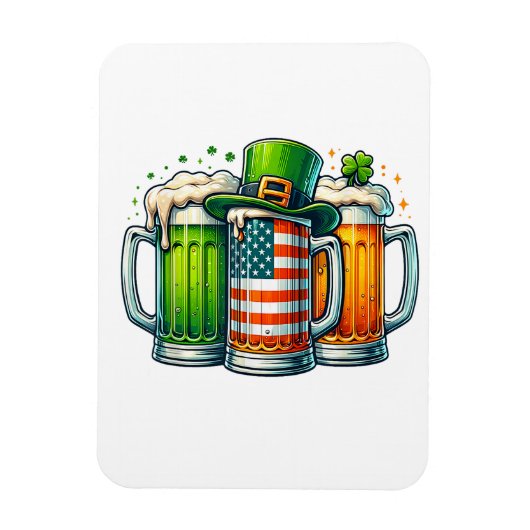 Irish Beer Ireland St Patricks Day Drinking Party マグネット (縦)