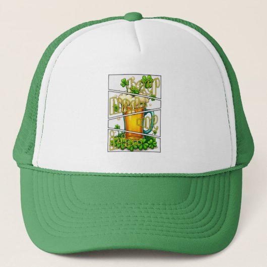 Irish Beer Mug St Patrick’s Day Shirt – boné キャップ (正面)