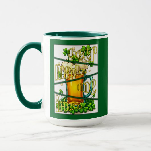 Irish Beer Mug St Patrick’s Day Shirt – caneca マグカップ (左)