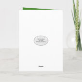 Irish Birthday With Name In Shamrocks カード (裏面)