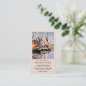 Irish Blessing Blue Purple Green Orange Prayer 名刺 (スタンド正面)