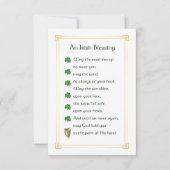 Irish Blessing Memorial Card (正面)