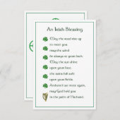 Irish Blessing Memorial Card (正面/裏面)