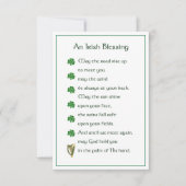 Irish Blessing Memorial Card (正面)