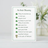 Irish Blessing Memorial Card (スタンド正面)
