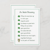 Irish Blessing Memorial Card (正面/裏面)