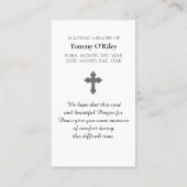 Irish Blessing Purple Green Orange Blue Prayer 名刺 (裏面)