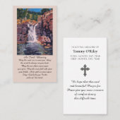 Irish Blessing Purple Green Orange Blue Prayer 名刺 (正面/裏面)