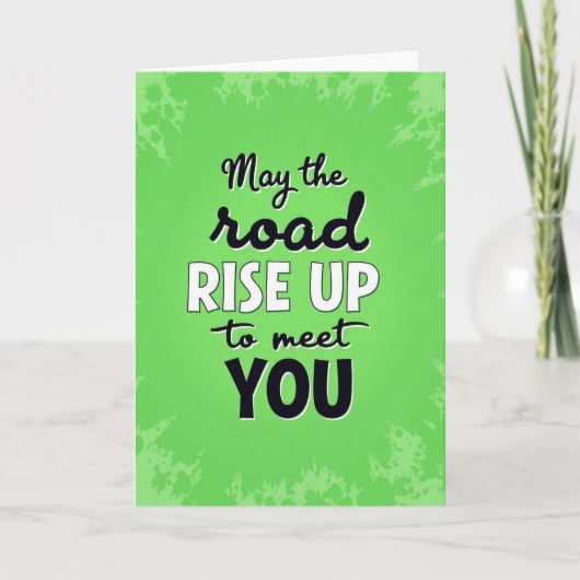 Irish Blessing Road Rise Up カード (正面)