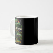 Irish Blessing St Patricks Day Leprechaun Rainbow  コーヒーマグカップ (正面左)