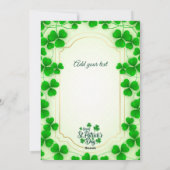 Irish blessings and shamrocks are symbols of luck シーズンカード (裏面)