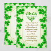 Irish blessings and shamrocks are symbols of luck シーズンカード (正面/裏面)