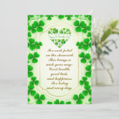 Irish blessings and shamrocks are symbols of luck シーズンカード (スタンド正面)